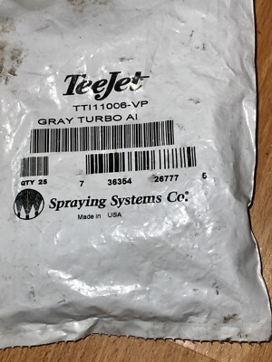 16 New TTI11006-VP Turbo TeeJet Spray Tips Gray - QTY of 16