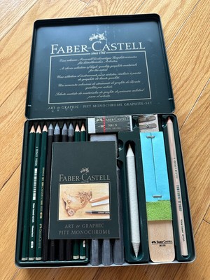 19 piece (including tin) FABER~CASTELL Pitt Monochrome art/artist graphic set