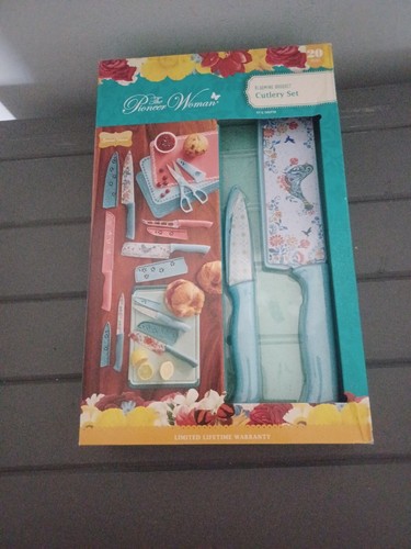 Pioneer Woman ~ 20 Piece Cutlery ~ Stainless Steel ~ Blooming Bouquet  Knife Set