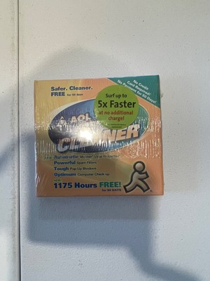 AOL 9.0 Optimized Cleaner CD-ROM Disc Mailer NEW Sealed 1175 Hours Free Trial