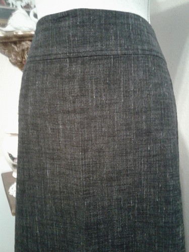 Eileen Fisher Womens Large Maxi A Line Skirt Suit Black Long Jacket Pockets