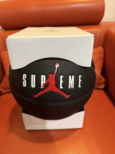 Supreme Jordan Brand Black Basketball 2024 Red Brand New In Box