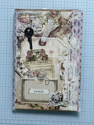 Handmade Travel Junk Journal Journaling Scrapbook Book Vintage Hand Made Trip