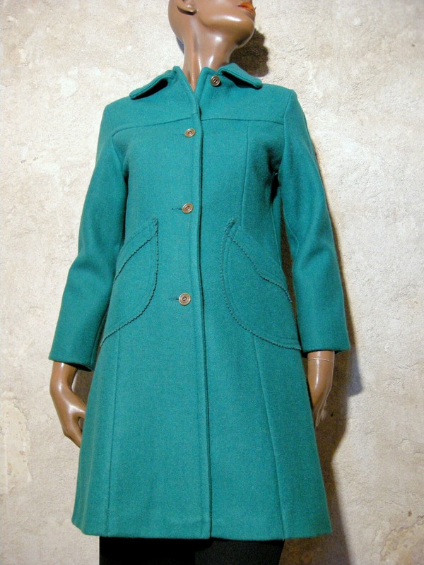 Chic Vintage Kabig 1970 Manteau True Vtg Coat 70s Mantel 70er Cappotto ( 34/36 )