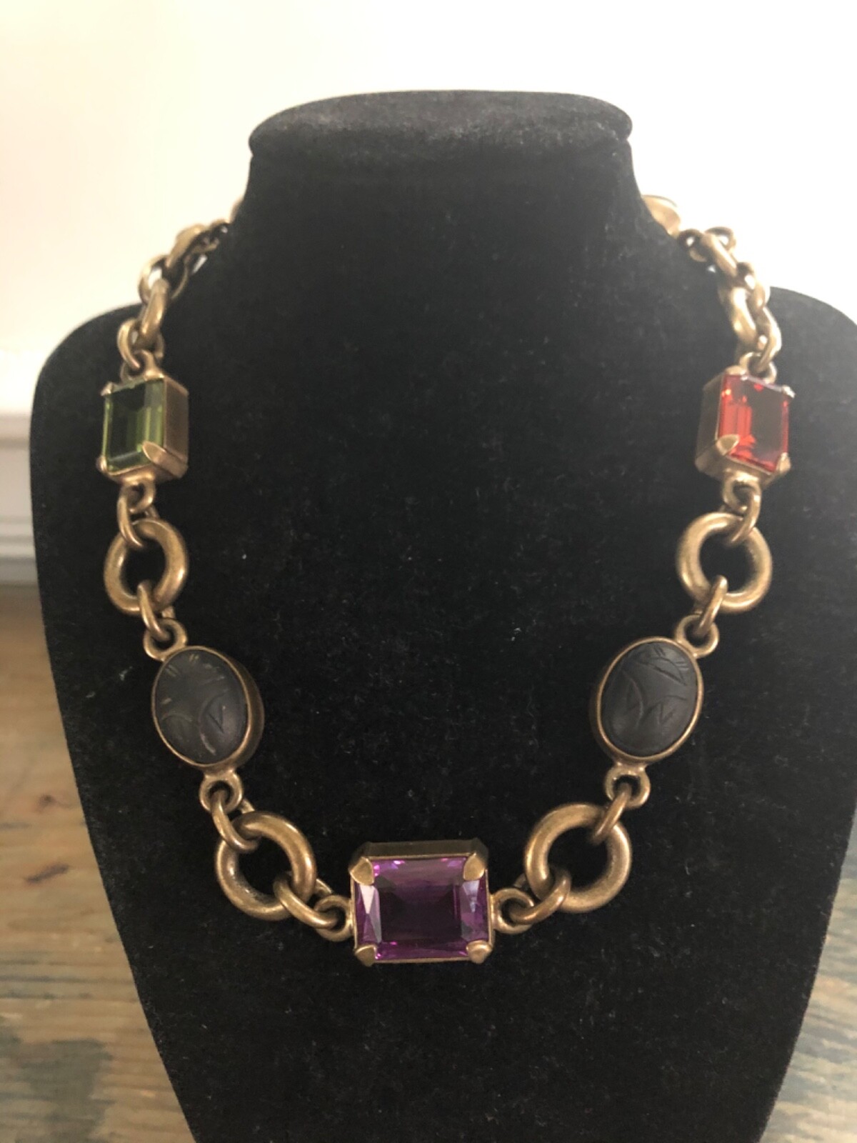 VINTAGE MARK SPIRITO BERGDORF GOODMAN GEMSTONE NECKLACE