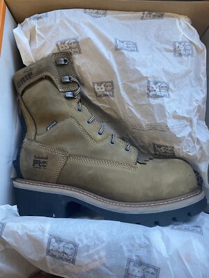 Men's Timberland Pro 8  Evergreen Logger Insulated Waterproof Comp Toe 10.5 M