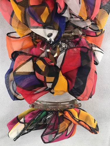 Vintage hair bows lot of 11 clip hair bows New Old Stock Black White Gold