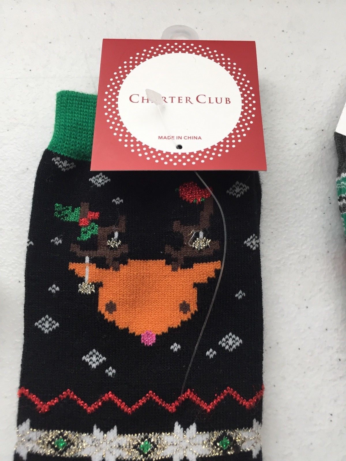 NEW Women's Charter Club/Alfani Christmas/Holiday Crew Socks Size 9-11