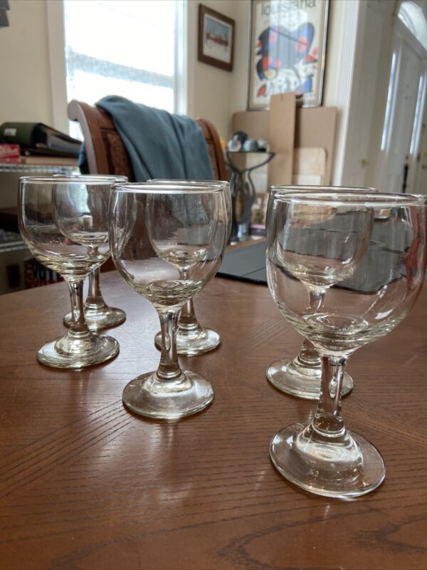 6 Libbey 3769 Embassy 6.5 oz. Wine Glasses Brand New Out Of A Case Of 36