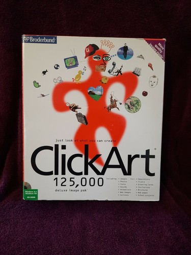 コラージュ版画　３０セット Click Art 125,000 Print Shop Deluxe Images ClickArt