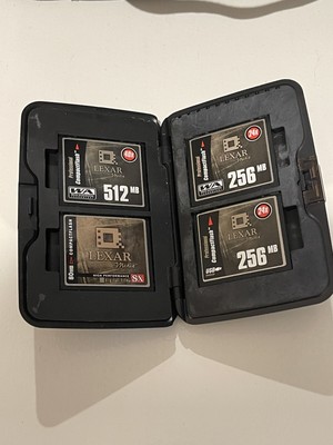 Lexar CompactFlash Memory Cards  512MB 40x, 2 - 256MB 24x, 80MB 8x | Plus Case
