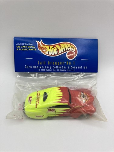 Hot Wheels 12th 1998 30th Anniversary Convention Tail Dragger No.1  Yellow/Red🚨