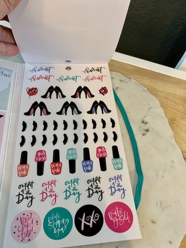 Glam Girl Happy Planner NEW RELEASE 2019 Sticker & Sticky Notes Accessory Book!