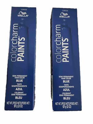 2  WELLA COLORCHARM PAINTS BLUE 