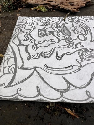 A One Off Drawing; Original By Myself; Psychedelic Freakish graffiti