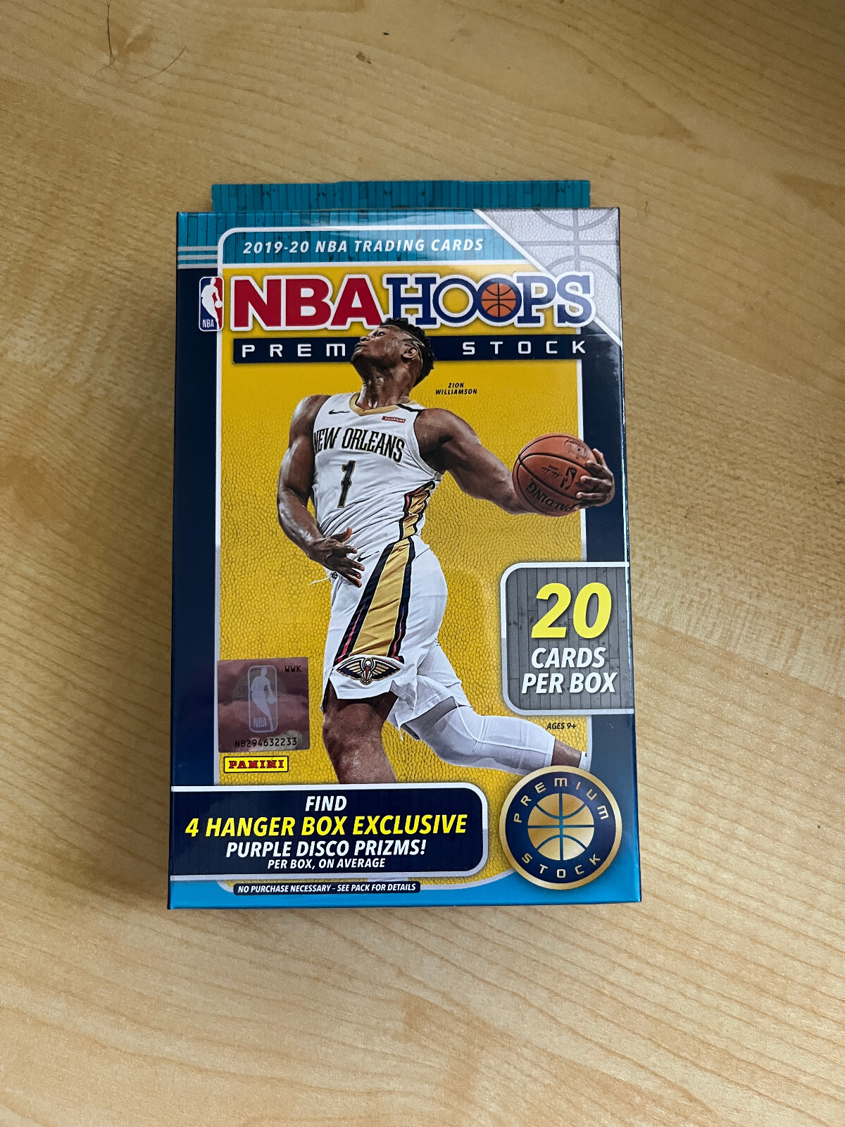 2019-20 Panini NBA Hoops Premium Stock Hanger Box Ja Zion