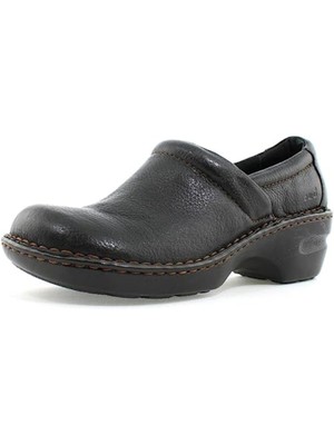 

Женские черные кожаные сабо без шнуровки BOC 1/2 дюйма на платформе Peggy Toe Block Heel 7,5 м, Черный, BC3632