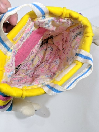 Vintage Dooffles Book Bag Vintage 1990s Retro Yellow Doofles Tote Bag 90s