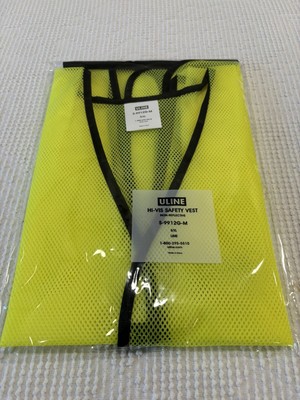 New Unopened Uline Lime Safety Vest S-9912G-M S/XL