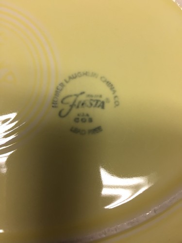 Homer Laughlin FIESTA Light Yellow Oval Serving Platter LOW SHIPPING..!!