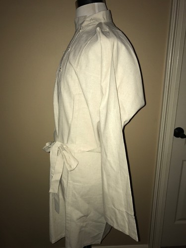 Kosovorotka Traditional Russian Man Shirt Skewed Collar Zhivago 52/54 Linen Belt