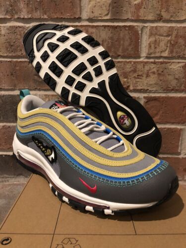 New 11.5 Nike Air Max 97 SE Air Sprung Grey Yellow Mushroom New 11.5 Nike Air Max 97 SE Air Sprung Grey Yellow Mushroom
