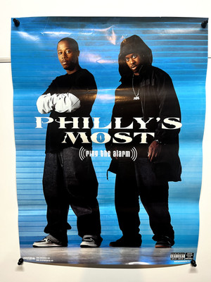 Poster: Philly's Most Wanted: Ring the Alarm: rap hip-hop CD LP promo rare