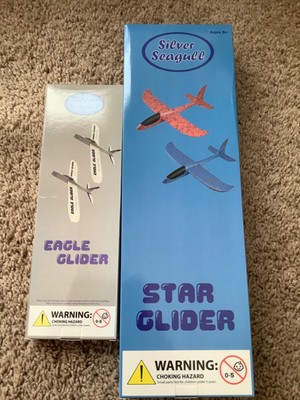 Silver Seagull Balsa Wood Airplane Kit - Set of 2  STAR GLIDER & EAGLE GLIDER