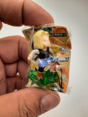 Bandai Dragonball Z Kai Bakuretsu P3 Mini Figure Strap Android 18 Mrs. Krillin