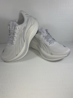 Size 9 - Puma Magmax Nitro (White/Silver) Men's Running Shoes