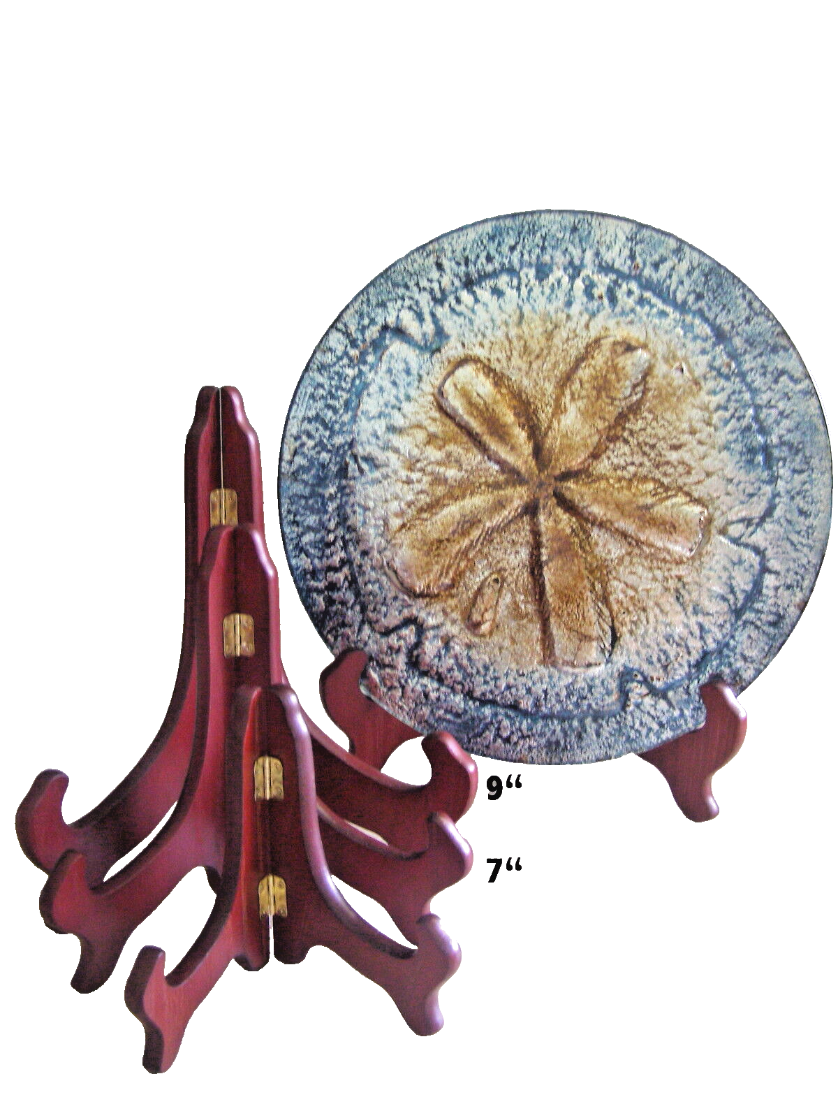 7" EASEL BRIGHT TRUE WHITE Wood DISPLAY Plate Stand Tripar HIGH QUALITY