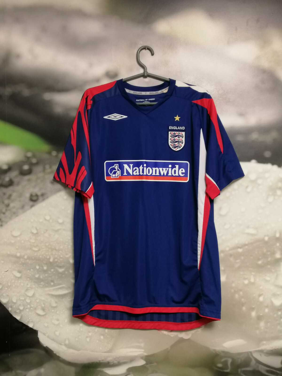 00s UMBRO イングランド代表 アウェイ ユニフォーム ゲームシャツ 00s イングランド代表 アンブロ umbro ゲームシャツ 柴田ひかり