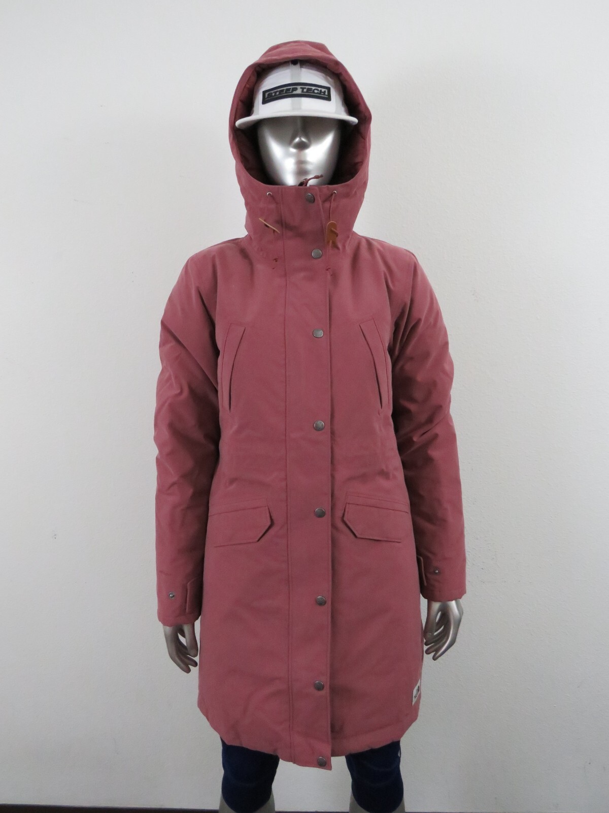 Pre-owned The North Face Womens  Tnf Snow Down Hooded Parka Warm Winter Jacket - Ginger In Wild Ginger