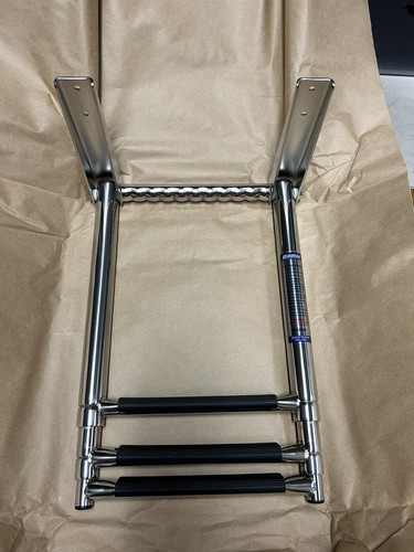 Windline 3 Step SS Telescoping Boat Ladder Under Platform