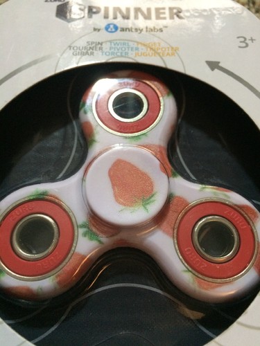 Zuru Original Fidget Spinner. Pink Strawberries. New!