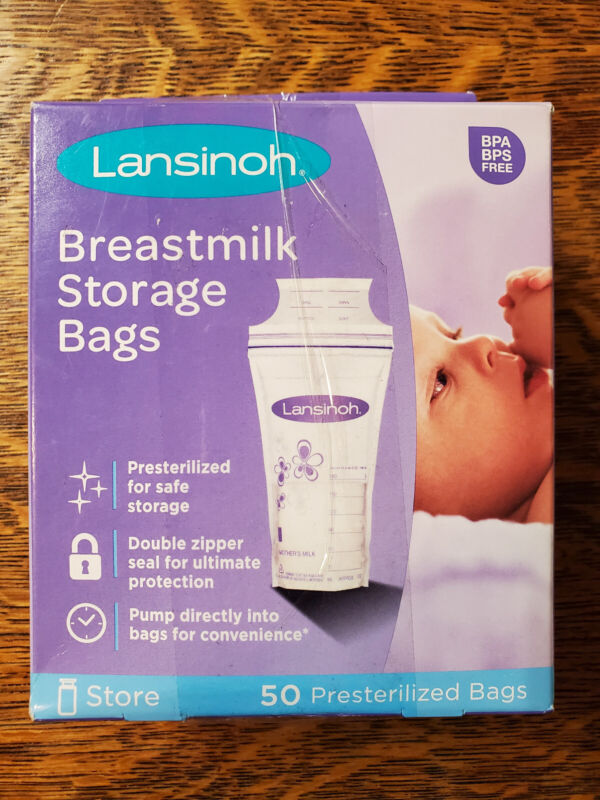 Lansinoh Breastmilk Storage Bags for Breastfeeding Moms 50 Ct