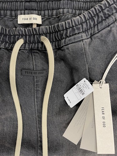 Pre-owned Fear Of God Japanese Denim Cargo Pant Collection 8 Retail $1,195 Size L (34in) In Black