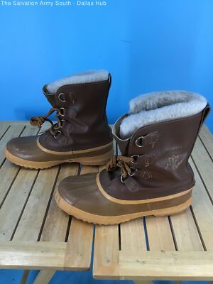 Mens 10 Canada Brown Liner Snow Winter Vgc