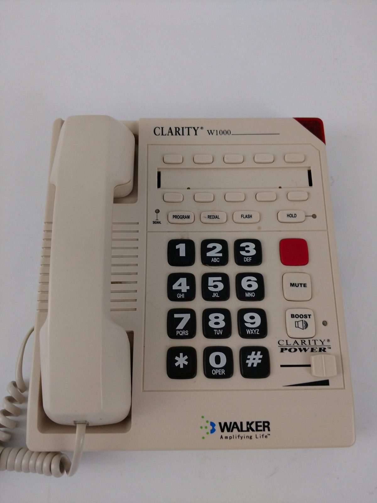 Walker W1000 Clarity High-Frequency Hearing Impaired Enhancing Aid Telephone