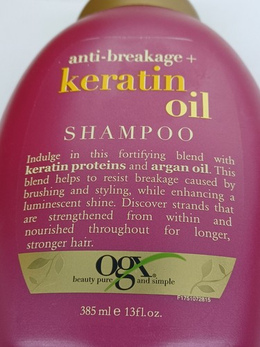 Organix Anti-Breakage Keratin Oil Shampoo, 385ml