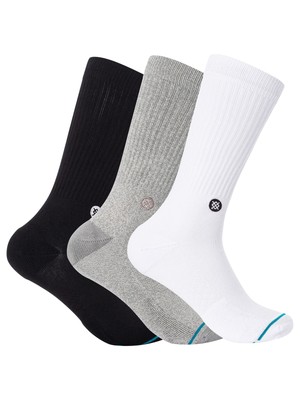 

Набор из 3 мужских носков Stance Icon, разноцветные, Multicoloured