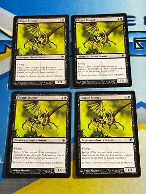 Magic the Gathering MTG Scars of Mirrodin PLAGUE STINGER x4