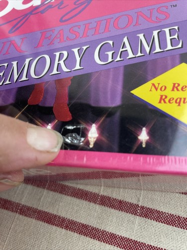 1992 Mattel Barbie For Girls Fun Fashions A Memory Game 2-4 Players New In Box