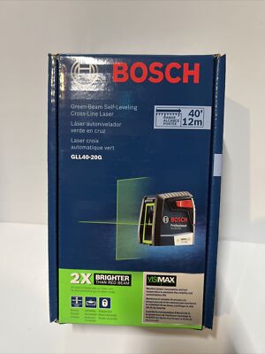 Bosch GLL40-20G VisiMax 40ft Self Leveling Cross-line Laser Level