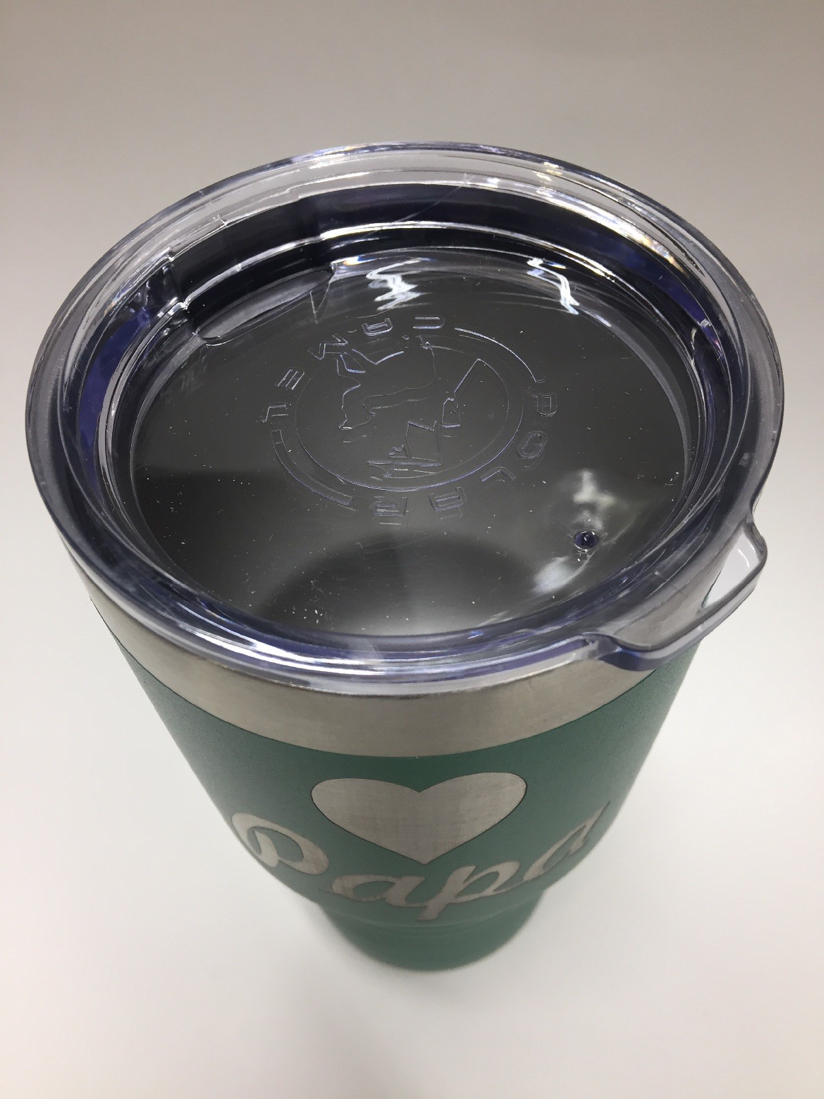 NWT Heart Papa 30oz. Green Tumbler