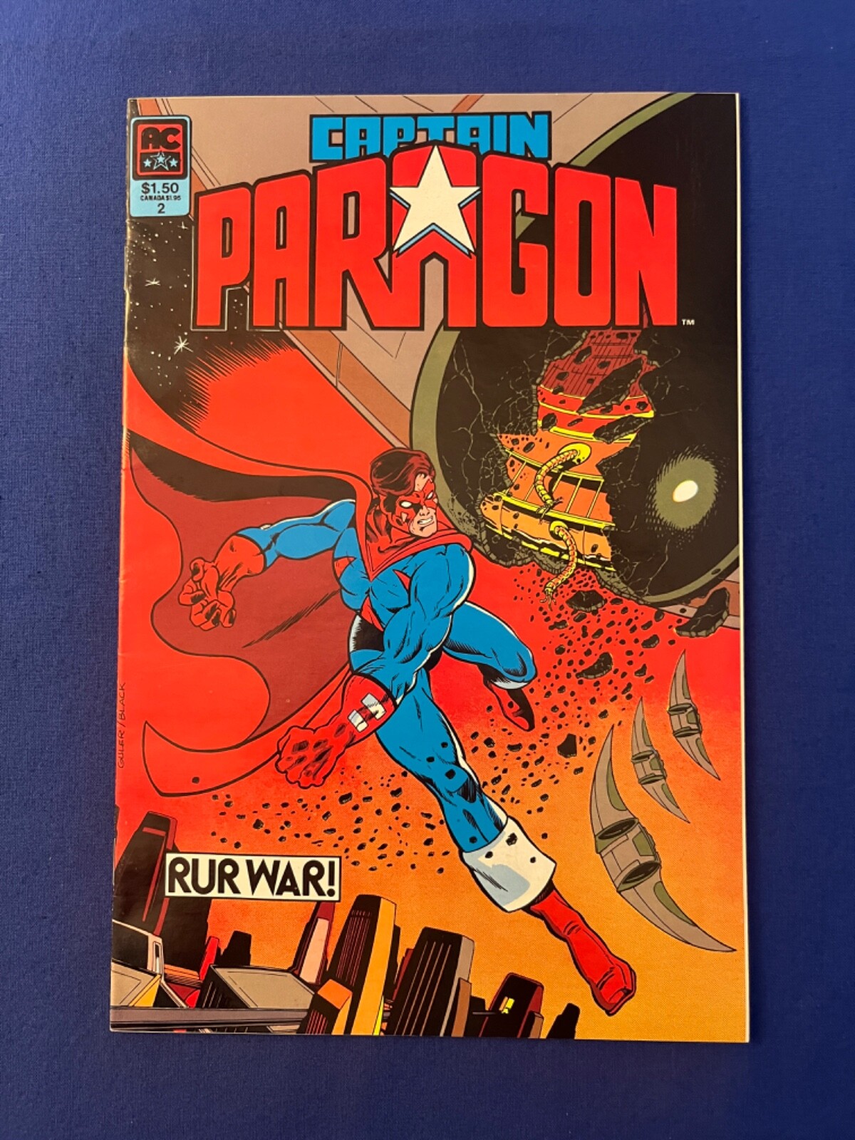 Captain Paragon Vol. 1 #2 March 1984 Americomics (VF+) | eBay