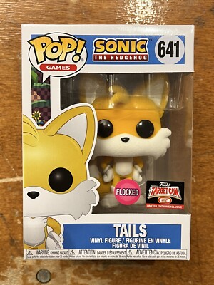 Funko POP Tails Flocked #641 Target Con Targetcon Sonic The Hedgehog
