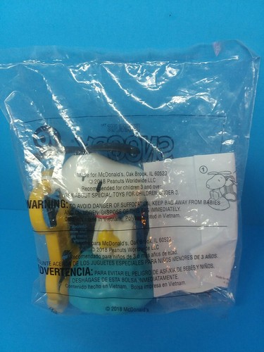 Peanuts SNOOPY ~ #10 HELICOPTER SNOOPY w/Clip ~ 2018 McDonalds Toy NEW