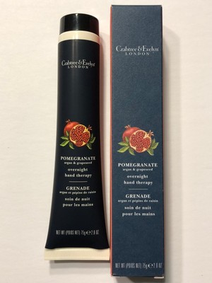 NEW CRABTREE & EVELYN POMEGRANATE ARGAN & GRAPESEED OVERNIGHT HAND THERAPY 2.6OZ