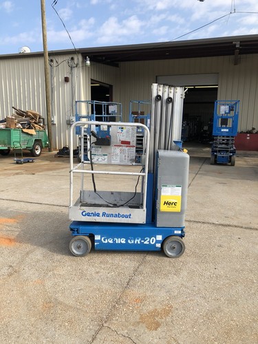2012 Genie GR20 Drivable One Man Lift Electric Scissor Boom JLG Skyjack 20MVL